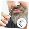 Ipetboom 8pcs Precision Beard Scissors Set Stainless Steel Trimming Scissors Nose Hair Trimmer Small Comb White Leather Case for Grooming Barbershops view 4