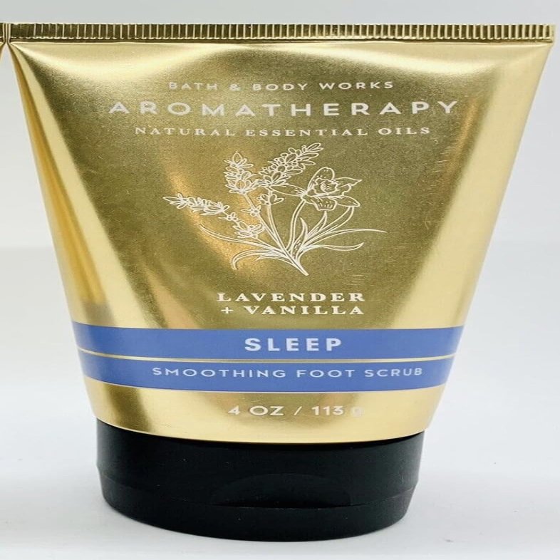 LAVENDER VANILLA AROMATHERAPY SLEEP bath & Body FOOT SCRUB 4 oz