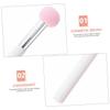 Baluue 5pcs Powder Puff Makeup Sponge Comfortable Foundation Applicator for Skin Soft Round Head Blending Sponges for Daily and Professional Use Pink White Handle view 2