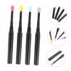 FOMIYES 12pcs Silicone Lip Brush with Cover Comfortable Lip Gloss Applicator for Smooth Application Eyeshadow and Lipstick for Travel and Everyday Use view 4