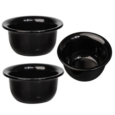 Baluue 3pcs Men Shaving Bowls Bowl for Wet Shaving Portable Design for Home Travel Use Grooming Supply for Barbers and Personal Care