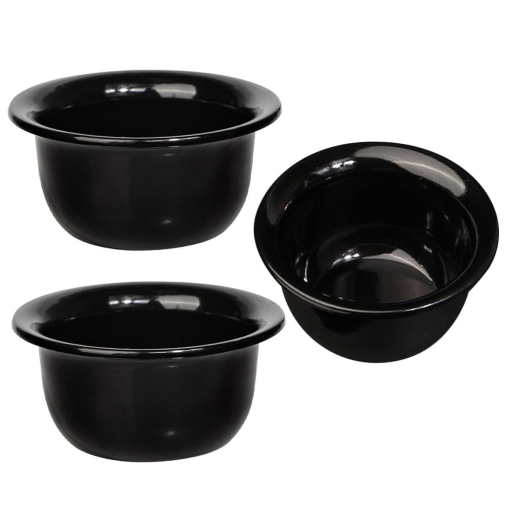 Baluue 3pcs Men Shaving Bowls Bowl for Wet Shaving Portable Design for Home Travel Use Grooming Supply for Barbers and Personal Care