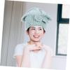 Baluue 2pcs Coral Fleece Hair Drying Towels Quick-dry Bathing Caps for Women Ultra Absorbent Hair Wraps with Bow for Curly Thick and Frizzy view 3