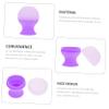 NOLITOY Ice Facial Roller Reusable Silicone Skin Mold for Puffiness Relief and Skin Repair for Face Care and Easy to Use Purple view 2