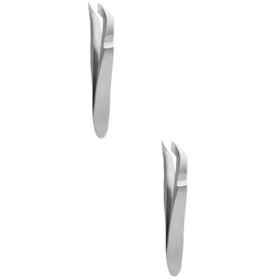 Beatifufu 2pcs Professional Stainless Steel Cuticle Nipper Tool for Nail Care Remover for Manicure and Pedicure for Household Use and Dead Skin Removal