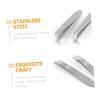 Beatifufu 2pcs Professional Stainless Steel Cuticle Nipper Tool for Nail Care Remover for Manicure and Pedicure for Household Use and Dead Skin Removal view 3