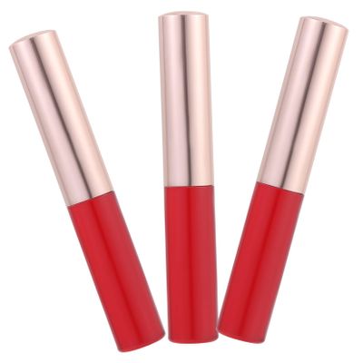 HONMEET 3pcs Lip Brush Applicator with Cover Portable Silicone Lipstick Applicator for Women Gentle Skin Durable Makeup Brush for Travel Use