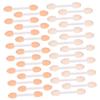 Outanaya 30pcs Double-ended Eyeshadow Applicators Soft Sponge Makeup Brushes for Women Precision Eye Shadow Tool for Travel Parties Weddings Daily Use and More White view 1