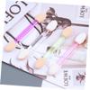 Outanaya 30pcs Double-ended Eyeshadow Applicators Soft Sponge Makeup Brushes for Women Precision Eye Shadow Tool for Travel Parties Weddings Daily Use and More White view 3