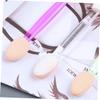 Outanaya 30pcs Double-ended Eyeshadow Applicators Soft Sponge Makeup Brushes for Women Precision Eye Shadow Tool for Travel Parties Weddings Daily Use and More White view 4