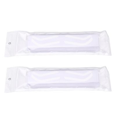 100 Sheet Brow Stencil Stickers Disposable Hygienic Adhesive Eyebrow Template for Brow Shape Makeup Artists (Type A)