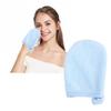 Baluue 3pcs Facial Cleaning Gloves Thickened Makeup Removal Puff Cosmetic Powder Cleaning Pads Soft Blue Washable Reusable for Gentle Makeup Removal and Daily Cleansing view 1