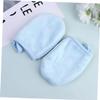 Baluue 3pcs Facial Cleaning Gloves Thickened Makeup Removal Puff Cosmetic Powder Cleaning Pads Soft Blue Washable Reusable for Gentle Makeup Removal and Daily Cleansing view 3