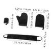 Hoement Self Tanning Mitt Kit Luxurious Soft Gloves for Even Lotion Application Convenient Back Applicator Tool Stylish Black Design for Safe Sunless Tanning view 2