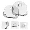 Baluue 2pcs Cup Holders Space-saving Bathroom Shaver Storage Rack for Easy Access and Quick Drying Plastic Design Gray for Organized Shaving Supplies view 4