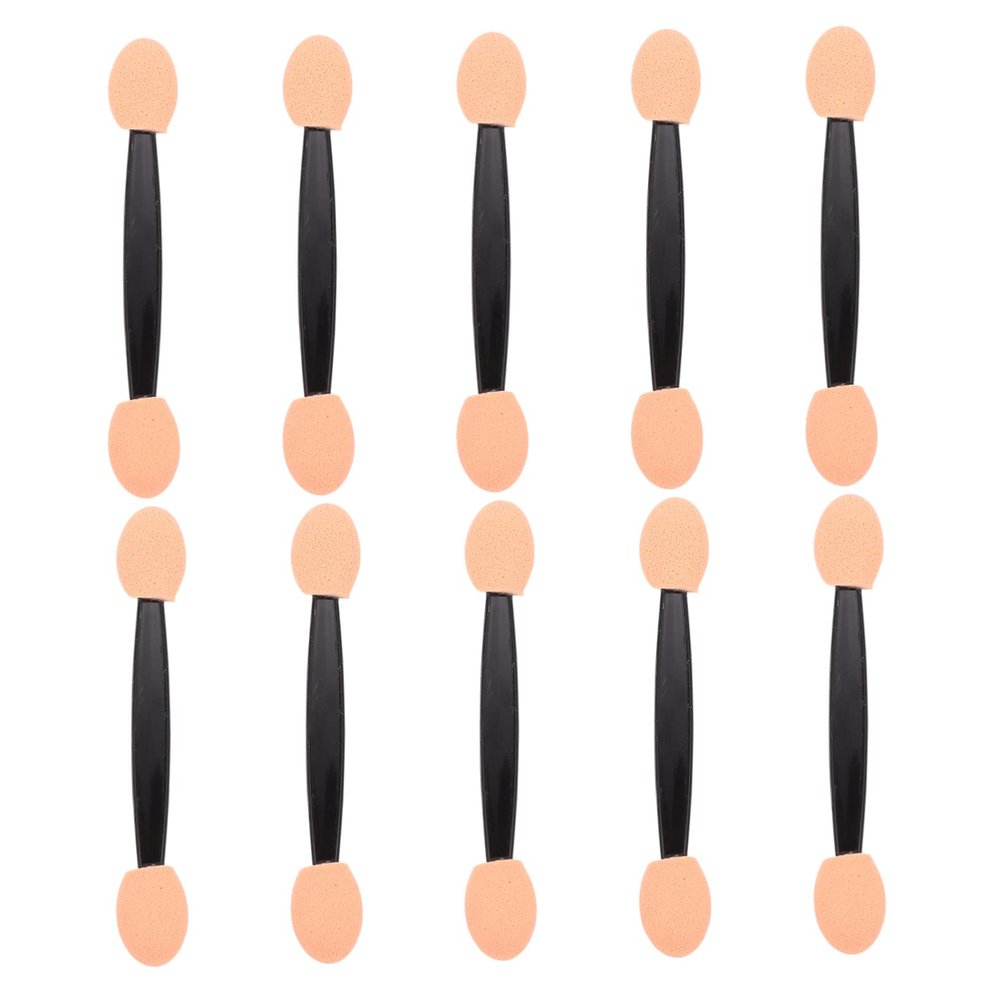 MERRYHAPY 200pcs Dual-sided Sponge Applicators for Eyeshadow Makeup Eye Brushes for Easy Application for Halloween Christmas and Daily Use