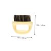Baluue 2pcs Handheld Beard Grooming Brush Multi-functional Hair Styling Cleaning Tool for Men for Removing Excess Hair and Reducing Itch for Salon and Home Use view 2