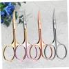 Ipetboom 8pcs Men Hair Scissors Beard Trimmer Shears Mustache Scissors Stainless Steel Professional Barber Random Color view 3