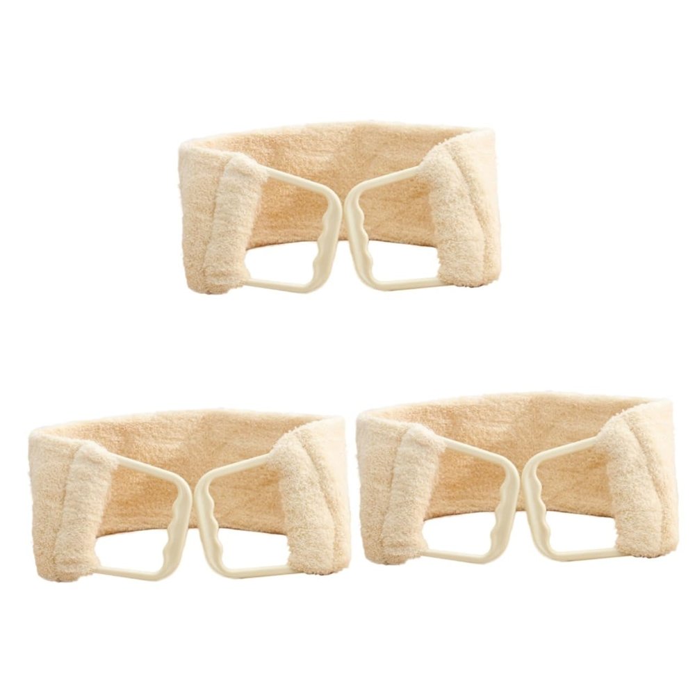 Beatifufu 3pcs Double-Sided Exfoliator Bath Towel Back Scrubber for Cleaning Material for Daily Exfoliation Care Bathroom Hotel