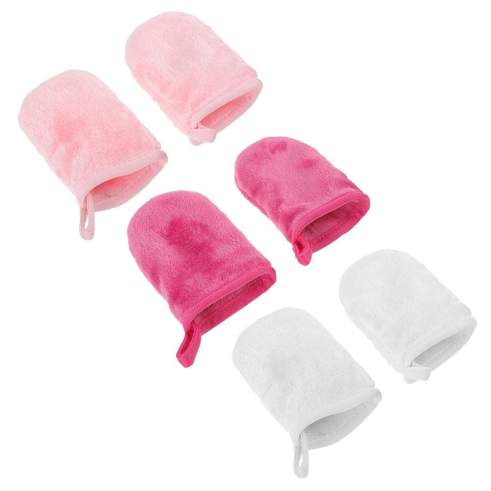 Ipetboom 18pcs Cleansing Makeup Remover Gloves Soft Exfoliating Facial Mitts for Easy Makeup Removal and Skin Care Washable and Reusable Travel Beauty Tool