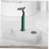 TOVINANNA Zinc Alloy Razor Stand Barber Razor Holder Beard Shaving Tool Stand Manual Support Rack view 2