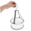 Beatifufu 1set Silicone Makeup Brush Cleaning Bowl and Drying Rack Brush Cleaner Design for Convenient Cleaning and Storage Gray view 3