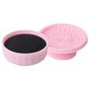 Baluue Silicone Makeup Brush Cleaner Box Dual-use Tool for Dry and Wet Cleaning Compact Design for Easy Storage Cleaning with Convex Textures Reusable and Durable Pink view 1