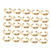 Golden Alloy DIY Braid Clips for Women and Girls, 20Pcs view 1