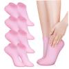 FOYTOKI 5pairs Silicone Moisturizing Socks for Foot Care Gel Socks for Dry Cracked Feet Comfortable Elastic Fit for Spa and Travel Use Women view 1