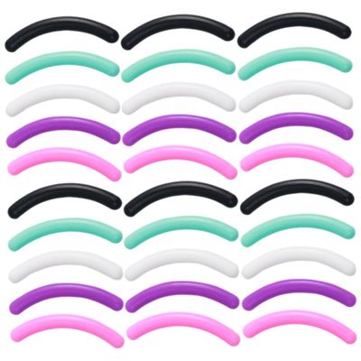 ASAKKURA 30pcs Silicone Eyelash Curler Refills Soft and Flexible Pads for Optimal Curling Results Compatible Various Eyelash Curlers High Elasticity and Comfortable Fit