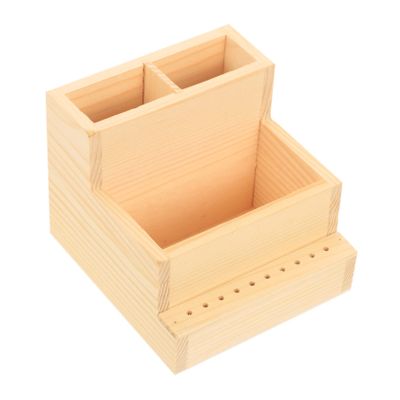 Baluue 2pcs Box Makeup Organizer Box Stationary Storage Case Brush Storage Case for Desktop Home Office