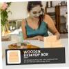 Baluue 2pcs Box Makeup Organizer Box Stationary Storage Case Brush Storage Case for Desktop Home Office view 2