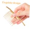 Baluue 2pcs Girls Hair Combs Delicate Hair Accessories Simple Hair Clips for Women Attractive Charm view 2