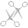 LALADEFIEE 2pcs Stainless Steel Eyebrow Scissors for Precise Trimming of Facial Hair Rounded Tip Design for Safe Use for Eyebrows Nose Hair and Beard Grooming view 1