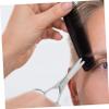 LALADEFIEE 2pcs Stainless Steel Eyebrow Scissors for Precise Trimming of Facial Hair Rounded Tip Design for Safe Use for Eyebrows Nose Hair and Beard Grooming view 3