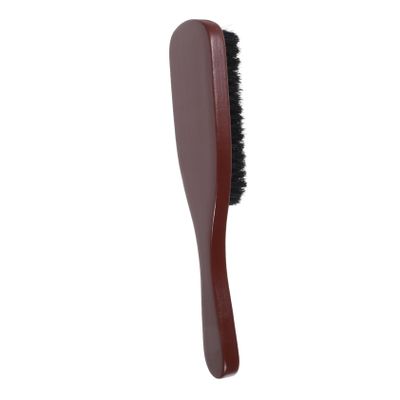 BELLIFFY Men Detangling Brush with Boar Bristles Versatile Hair Beard Grooming Brush for All Hair Types Sturdy Wooden Handle for Comfortable Use and Easy Gliding for Loved Ones