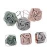 HONMEET 6pcs Rose Flower Bath Balls Bath Exfoliating Balls Loofah Shower Luffa Sponges for Women view 3