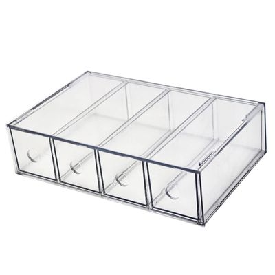 CAXUSD Acrylic Perfume Organizer Travel Jewelry Box Makeup Storage Organizer Makeup