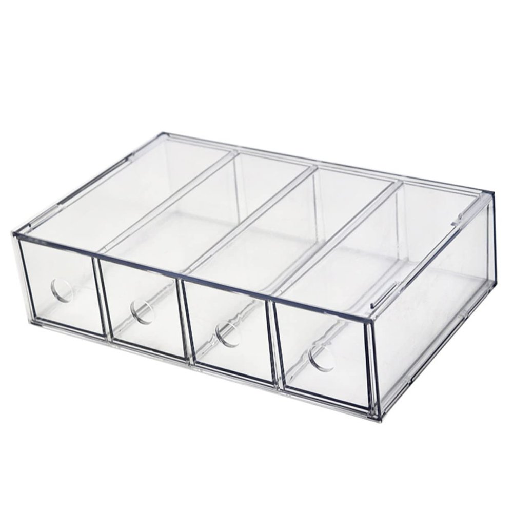 CAXUSD Acrylic Perfume Organizer Travel Jewelry Box Makeup Storage Organizer Makeup