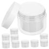 OHPHCALL 10pcs Empty Plastic Jars for Travel Lightweight Cream Containers Lids Reusable Makeup and Lotion Storage for Body Butter for Outdoor and Business Trips view 1