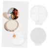 BELLIFFY 2pcs Makeup Mixing Plates Handheld Blending Trays for Foundation Eyeshadow Lipstick Convenient Color Mixing Pallets Go Artists view 2