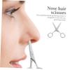 PLAFOPE 2pcs Stainless Steel Small Scissors for Eyebrows Nose Hair Beard Trimming Grooming Tool Safety Design for Effortless Use and Durability view 3