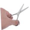 PLAFOPE 2pcs Stainless Steel Small Scissors for Eyebrows Nose Hair Beard Trimming Grooming Tool Safety Design for Effortless Use and Durability view 4