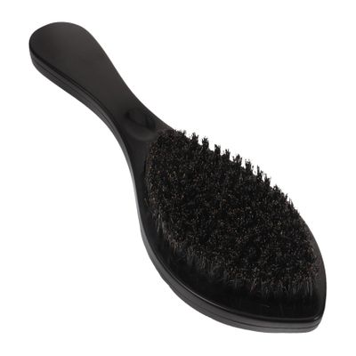 LALADEFIEE Ergonomic Wood Handle Beard Brush Beard Grooming Brush for Men Hair Detangler