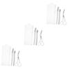 minkissy 3sets Complete Eyebrow Grooming Kit Shaper Scissors Razor Trimmer for Precision view 1