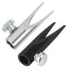 PLAFOPE 2pcs Dual Eyebrow Pencil Sharpener Tool Manual Makeup Sharpener for Brow Pencils Compact and Convenient Black Silver Essential for Students and Artists view 1