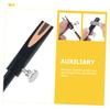 PLAFOPE 2pcs Dual Eyebrow Pencil Sharpener Tool Manual Makeup Sharpener for Brow Pencils Compact and Convenient Black Silver Essential for Students and Artists view 2