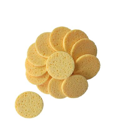 AUTSUPPL 20pcs Skin-friendly Makeup Pads Round Facial Cleansing Sponges for Gentle Skin Exfoliation for Daily Makeup Removal and Face Cleaning Color