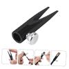LALADEFIEE 2pcs Manual Pencil Sharpener for Eyebrow Lip Makeup Pencil Sharpeners Metal Portable Easy to Carry view 3