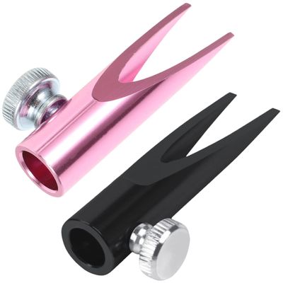PLAFOPE 2-in-1 Eyebrow Lip Liner Sharpener Metal U-Shaped Operation Long-Lasting Manual Sharpener